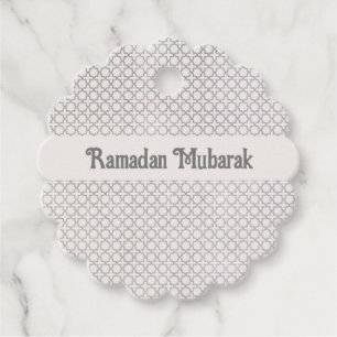 Étiquettes Cadeau Motif géométrique beige islamique