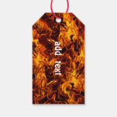 Étiquettes-cadeau Motif incendie et flamme (Devant)