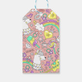 Étiquettes-cadeau motif lama 3 (Dos)