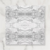 Étiquettes Cadeau Motif marbré en pierre bleue (Dos)