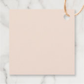 Étiquettes Cadeau Motif moderne Pastel Bunny Egg | Bénédictions de P (Dos)