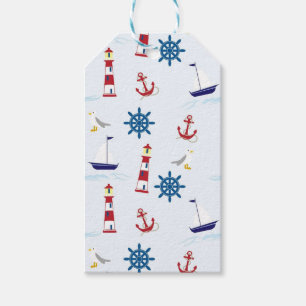 Étiquettes-cadeau Motif nautique