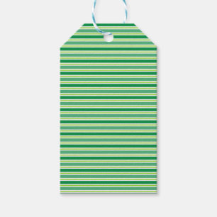 Étiquettes-cadeau Motif Rayures Vertes St. Patrick-54608