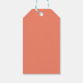 Étiquettes-cadeau Motif Saumon rose orange Cool (Dos)