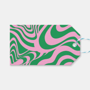 Étiquettes-cadeau Motif Super Y2K rétro-tordu coloré