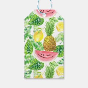 Étiquettes-cadeau Motif tropical