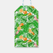 Étiquettes-cadeau Motif tropical, colibris II (Dos)