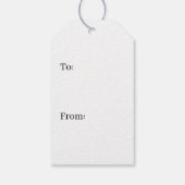 Étiquettes-cadeau Motif vert (Dos)