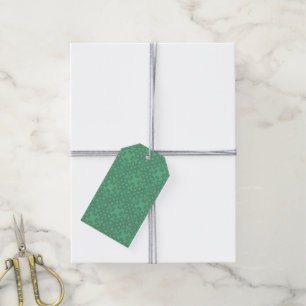Étiquettes-cadeau Motif vert menthe personnalisé