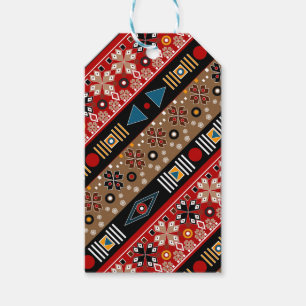 Étiquettes-cadeau Motifs africains, motifs orientaux jeter l'oreille