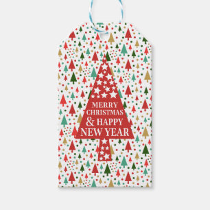 Étiquettes-cadeau Motifs de Noël - arbre de Noël