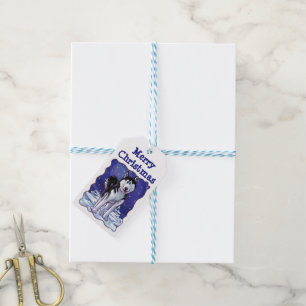 Étiquettes-cadeau Mots clés cadeaux de Noël Husky