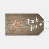 Étiquettes-cadeau Mots-clés cadeaux de Rustic Beach (Devant (Horizontal))