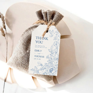 Étiquettes-cadeau Mots clés cadeaux Mariage Floral Chinoiserie
