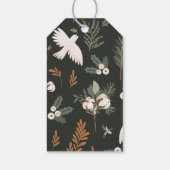 Étiquettes-cadeau Mots clés cadeaux Rustic Happy Holidays (Dos)