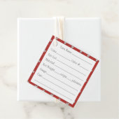 Étiquettes Cadeau Mots clés Carré HEART KNIT 2" (En situation)