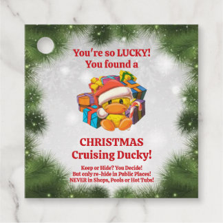 Étiquettes Cadeau Mots clés Christmas Cruising Duck