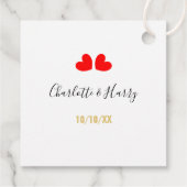 Étiquettes Cadeau Mots clés de faveur de mariage Sun Shades (Dos)