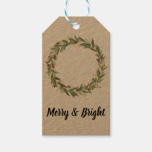 Étiquettes-cadeau Mots clés de Noël rustique Farmhouse