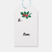 Étiquettes-cadeau Mots clés de Noël rustique Farmhouse (Dos)