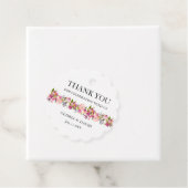 Étiquettes Cadeau Mots clés Favour mariage rose floral (En situation)