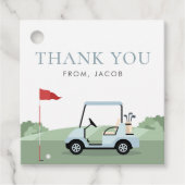Étiquettes Cadeau Mots-clés Golf Par-tee Favor (Devant)