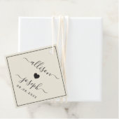 Étiquettes Cadeau Mots clés Mariage ou cadeau de douche pour les nom (En situation)