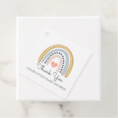 Étiquettes Cadeau Mots-clés Rainbow Baby shower Favoriser (En situation)