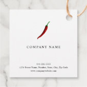 Étiquettes Cadeau Mots clés Red Chili Pepper Faver (Dos)