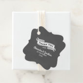 Étiquettes Cadeau Mots clés Rustique Chalkboard Wedding Favor (En situation)