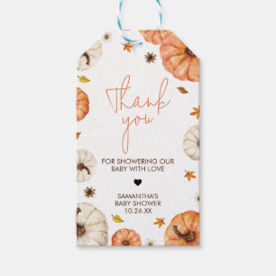 Étiquettes-cadeau Mots-clés Un Petit Baby shower Citrouille Favorise