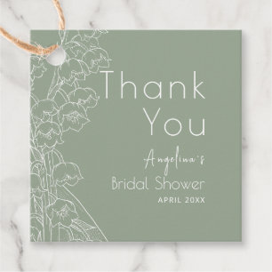 Étiquettes Cadeau Muguet pour la fête de mariage