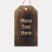 Étiquettes-cadeau Mukluks Sur La Fourrure De Caribou (Dos)