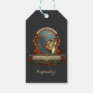 Étiquettes-cadeau Mummy Skeleton Drôle Citation Halloween Personnali