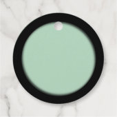 Étiquettes Cadeau Musique verte et masques grecs de théâtre (Dos)