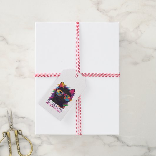 Étiquettes-cadeau My Aura Says Sticker (Avec de la ficelle)