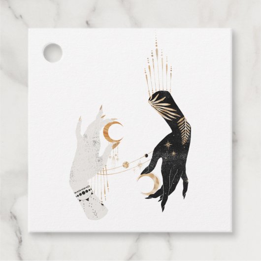 Étiquettes Cadeau Mystique cosmique (Devant)