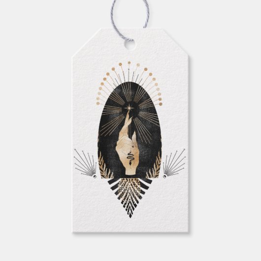 Étiquettes-cadeau Mystique cosmique (Devant)