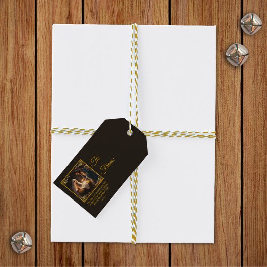 Étiquettes-cadeau Nativité de Noël Sainte Famille Religieuse