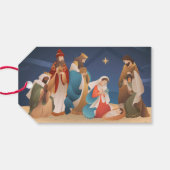 Étiquettes-cadeau Nativité Noël (Dos (Horizontal))