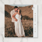 Étiquettes Cadeau Nature Brown Horses Ajouter Mariage photo (Dos)