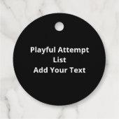 Étiquettes Cadeau Naughty Nice Attempt Made Funny Christmas List (Dos)