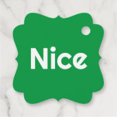 Étiquettes Cadeau Naughty Nice double face (Dos)