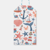 Étiquettes-cadeau Nauti ou Nice Côte Noël (Dos)