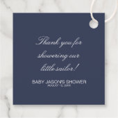 Étiquettes Cadeau Nautical Beach (Dos)