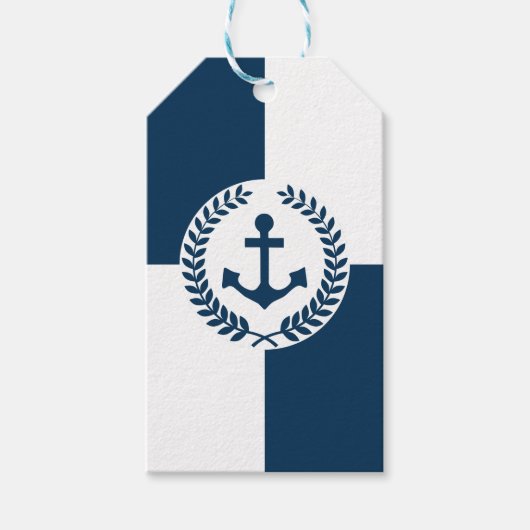 Étiquettes-cadeau Nautical themed design (Devant)