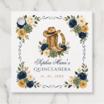 Navy Or Western Cheval Floral Charra Quinceañera