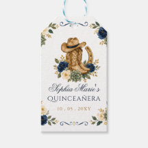 Navy Or Western Horse Floral Charra Quinceañera