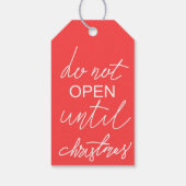 Étiquettes-cadeau Ne pas ouvrir avant Noël (Dos)