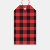 Étiquettes-cadeau Ne pas ouvrir avant Noël|Buffalo rouge (Dos)